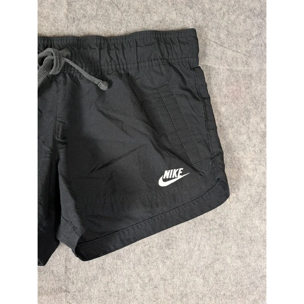 Nike Sportswear Women Black Athletic Running Shorts Elastic Waist RN 56323